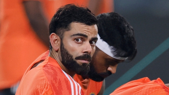 India's Virat Kohli during practice(REUTERS)