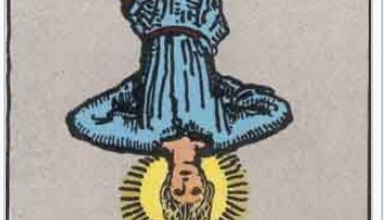 The image shows the hanged man tarot card.(Pixabay) The image shows the hanged man tarot card.(Pixabay)
