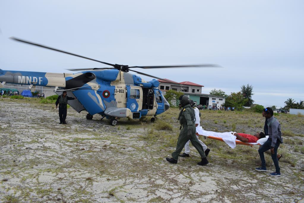 Indian support for medical evacuation in Maldives. Indian support for medical evacuation in Maldives.