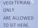 Row erupts on IIT-B campus over vegetarian-only exclusive tables Row erupts on IIT-B campus over vegetarian-only exclusive tables