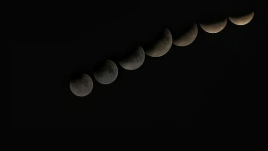 Unlike a solar eclipse, lunar eclipses are safe for direct observation with the naked eye as well as with optical viewing equipment. Binoculars or a telescope can be employed to enhance the viewing experience of the eclipse.(HT Photo/Himanshu Vyas)