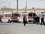 A first group of injured evacuees from Gaza crossed into Egypt on Wednesday under a Qatari-mediated deal, Egyptian media said, as Israeli forces pressed their battle against Hamas militants in the Palestinian enclave.(REUTERS)