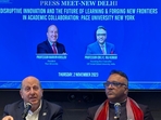 President, Professor Marvin Krislov, Pace University, New York, USA and The Founding Vice Chancellor of O.P. Jindal Global University Prof (Dr) C Raj Kumar(Handout) President, Professor Marvin Krislov, Pace University, New York, USA and The Founding Vice Chancellor of O.P. Jindal Global University Prof (Dr) C Raj Kumar(Handout)