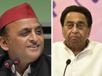 Samajwadi Party chief Akhilesh Yadav and Madhya Pradesh Congress chief Kamal Nath. Samajwadi Party chief Akhilesh Yadav and Madhya Pradesh Congress chief Kamal Nath.