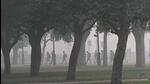 Thick layer of smog on Kartavya Path as Delhi's air quality remains very poor on Sunday (HT Photo/Arvind Yadav) Thick layer of smog on Kartavya Path as Delhi's air quality remains very poor on Sunday (HT Photo/Arvind Yadav)