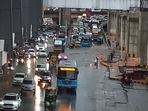 In Bengaluru, daily life came to an abrupt halt after heavy rain lashed the city, flooding streets and causing traffic congestions and holdups. In Bengaluru, daily life came to an abrupt halt after heavy rain lashed the city, flooding streets and causing traffic congestions and holdups.