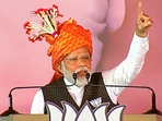 Prime Minister Narendra Modi addresses during a public meeting for Chhattisgarh Assembly elections, in Bishrampur, Surajpur district, Tuesday, Nov. 7, 2023.(PTI) Prime Minister Narendra Modi addresses during a public meeting for Chhattisgarh Assembly elections, in Bishrampur, Surajpur district, Tuesday, Nov. 7, 2023.(PTI)
