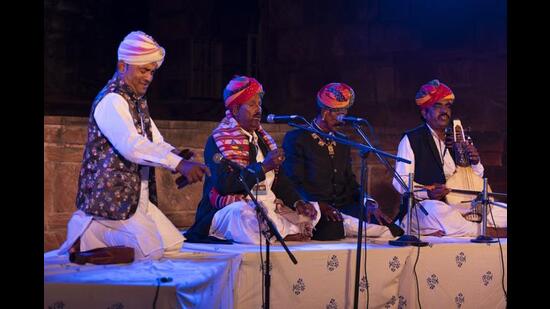 Rajasthan’s Manganiyar and Langa folk musicians performing at Jodhpur RIFF. Alejandra believes their musical style is akin to the Afro-Colombian sound. (Jodhpur RIFF) Rajasthan’s Manganiyar and Langa folk musicians performing at Jodhpur RIFF. Alejandra believes their musical style is akin to the Afro-Colombian sound. (Jodhpur RIFF)