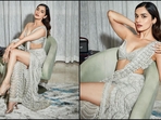 Manushi Chhillar is here to show you how to ace the saree look with a glamorous twist for the festive season. The stunning diva recently attended the Diwali bash and looked like a total patakha in a mesmerising silver saree. Manushi is a total fashionista who can pull off any look to perfection, whether it's a casual dress or a traditional attire. Her latest look in a six yards of grace is no exception and is sure to leave you in awe of her incredible fashion sense and undeniable beauty.(Instagram/@manushi_chhillar) Manushi Chhillar is here to show you how to ace the saree look with a glamorous twist for the festive season. The stunning diva recently attended the Diwali bash and looked like a total patakha in a mesmerising silver saree. Manushi is a total fashionista who can pull off any look to perfection, whether it's a casual dress or a traditional attire. Her latest look in a six yards of grace is no exception and is sure to leave you in awe of her incredible fashion sense and undeniable beauty.(Instagram/@manushi_chhillar)