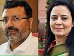 BJP MP Nishikant Dubey and TMC MP Mahua Moitra BJP MP Nishikant Dubey and TMC MP Mahua Moitra