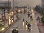People troubled by increasing pollution got relief due to rain this morning. (Photo by Sakib Ali/ HT) People troubled by increasing pollution got relief due to rain this morning. (Photo by Sakib Ali/ HT)