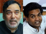 Delhi environment minister Gopal Rai and Delhi BJP vice president Kapil Mishra Delhi environment minister Gopal Rai and Delhi BJP vice president Kapil Mishra