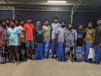 15 fishermen released from Sri Lankan prison.(ANI) 15 fishermen released from Sri Lankan prison.(ANI)