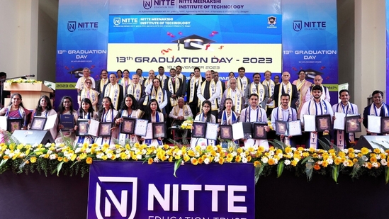 At the convocation ceremony, 13 Gold medals were awarded to the toppers of the institute's UG, PG and MBA programs.(Handout) At the convocation ceremony, 13 Gold medals were awarded to the toppers of the institute's UG, PG and MBA programs.(Handout)