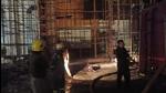 Although there were at least 30 to 40 workers at the hall, everyone ran outside on noticing the fire. (HT Photo) Although there were at least 30 to 40 workers at the hall, everyone ran outside on noticing the fire. (HT Photo)