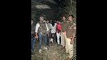The injured accused in police custody. (HT Photo) The injured accused in police custody. (HT Photo)