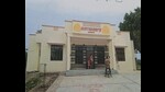The newly constructed Kunti Satsang Bhawan at Lakshagriha located in Handia tehsil of Prayagraj. (HT Photo) The newly constructed Kunti Satsang Bhawan at Lakshagriha located in Handia tehsil of Prayagraj. (HT Photo)