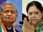 Rajasthan chief minister Ashok Gehlot and sernior BJP leader Vasundhara Raje. Rajasthan chief minister Ashok Gehlot and sernior BJP leader Vasundhara Raje.