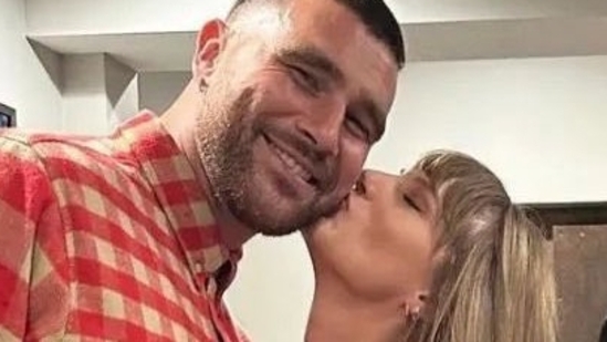 Travis Kelce can't stop smiling around Taylor Swift. Travis Kelce can't stop smiling around Taylor Swift.