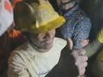 All 41 workers trapped inside a broken under-construction tunnel for the past 17 days. All 41 workers trapped inside a broken under-construction tunnel for the past 17 days.