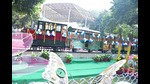 The refurbished Toy Train at Lucknow Zoo, now named ‘Party on Wheels,’ serves as a unique venue for private bookings, inaugurated on the zoo’s 102nd Foundation Day. (HT Photo) The refurbished Toy Train at Lucknow Zoo, now named ‘Party on Wheels,’ serves as a unique venue for private bookings, inaugurated on the zoo’s 102nd Foundation Day. (HT Photo)