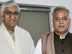 Chhattisgarh CM Bhupesh Baghel and deputy CM TS Singh Deo (PTI PHOTO.) Chhattisgarh CM Bhupesh Baghel and deputy CM TS Singh Deo (PTI PHOTO.)