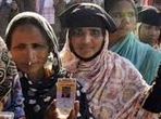 Voters in queue to cast their votes in Rajasthan Assembly elections Voters in queue to cast their votes in Rajasthan Assembly elections