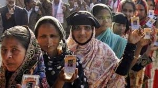 Voters in queue to cast their votes in Rajasthan Assembly elections Voters in queue to cast their votes in Rajasthan Assembly elections