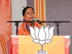 Bharatiya Janata Party (BJP) national vice president and former Rajasthan Chief Minister Vasundhara Raje((ANI Photo)) Bharatiya Janata Party (BJP) national vice president and former Rajasthan Chief Minister Vasundhara Raje((ANI Photo))