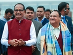Madhya Pradesh Election Results 2023 winner list: Chief Minister Shivraj Singh Chouhan with BJP President JP Nadda (ANI Photo)(Shivraj Singh Chouhan-X) Madhya Pradesh Election Results 2023 winner list: Chief Minister Shivraj Singh Chouhan with BJP President JP Nadda (ANI Photo)(Shivraj Singh Chouhan-X)