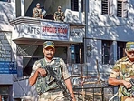 Telangana assembly elections 2023: Security personnel outside a strong room where EVMs were kept (File) Telangana assembly elections 2023: Security personnel outside a strong room where EVMs were kept (File)