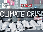 People protest against the climate crisis in Glasgow. (Reuters) People protest against the climate crisis in Glasgow. (Reuters)