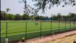 The astroturf hockey ground in Prayagraj. (HT photo) The astroturf hockey ground in Prayagraj. (HT photo)