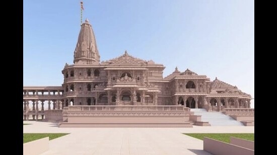 Leaders of various maths from Kashi will also be present at the ceremony. (Artists’ impression) Leaders of various maths from Kashi will also be present at the ceremony. (Artists’ impression)