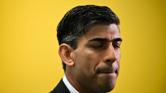 Britain's Prime Minister Rishi Sunak.(via Reuters)