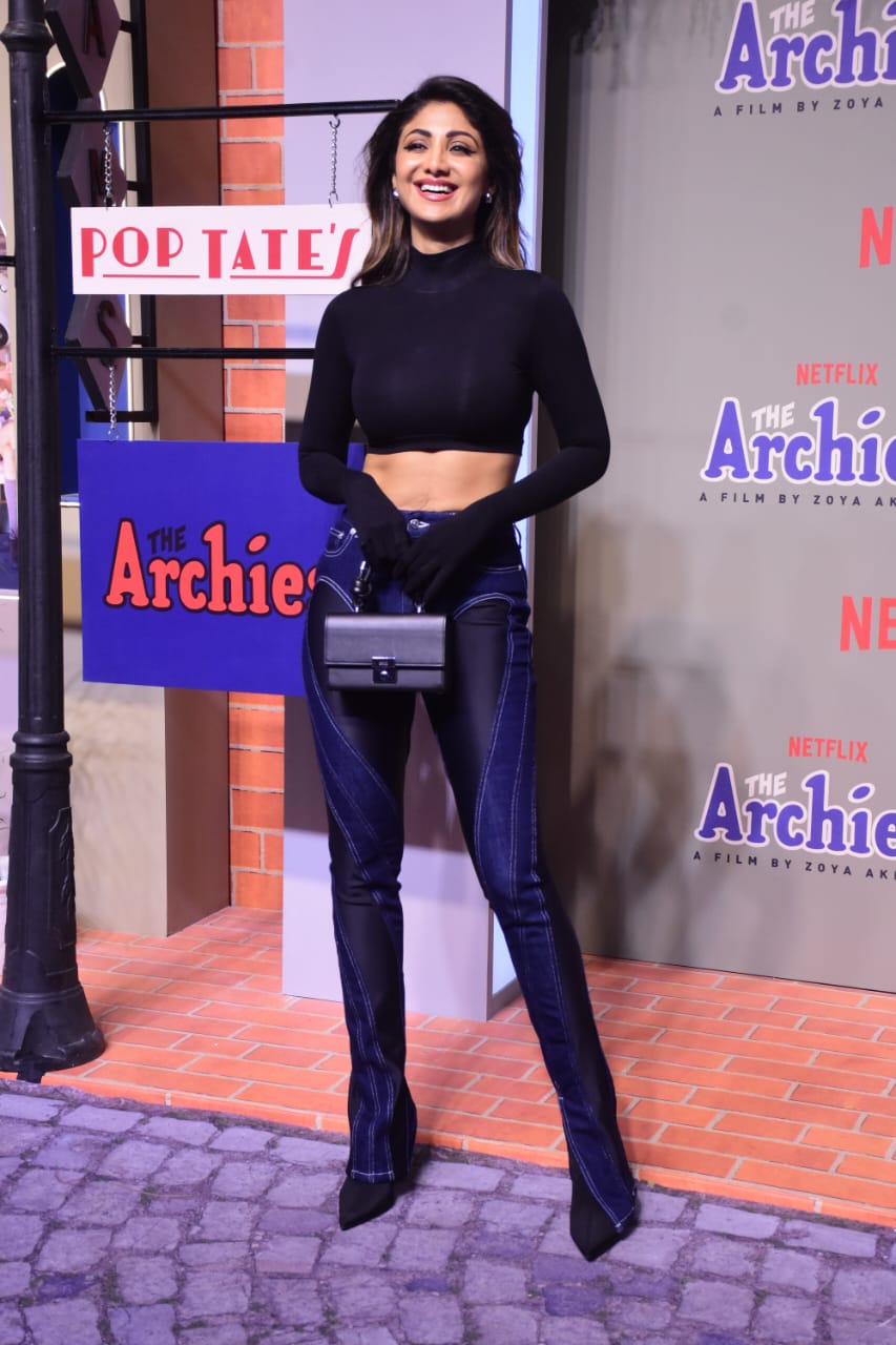 Shilpa Shetty at The Archies premiere. (HT Photo/Varinder chawla ) Shilpa Shetty at The Archies premiere. (HT Photo/Varinder chawla )
