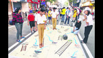 PMC arranged Pedestrian Day on Monday as citizens were treated to a day full of activities, and pedestrian-friendly urban spaces. (RAHUL RAUT/ HT PHOTO) PMC arranged Pedestrian Day on Monday as citizens were treated to a day full of activities, and pedestrian-friendly urban spaces. (RAHUL RAUT/ HT PHOTO)