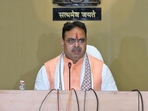 CM Bhajan lal Sharma addressing the media at CMO late Friday evening. CM Bhajan lal Sharma addressing the media at CMO late Friday evening.