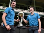 Australian cricketers Mitchell Starc (L) and team captain Pat Cummins pose with the ICC Men's Cricket World Cup 2023 Trophy (AFP) Australian cricketers Mitchell Starc (L) and team captain Pat Cummins pose with the ICC Men's Cricket World Cup 2023 Trophy (AFP)