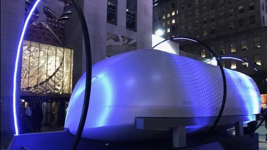 This was a Hyperloop One pod, at a certain stage of its development. (Wikimedia Commons) This was a Hyperloop One pod, at a certain stage of its development. (Wikimedia Commons)
