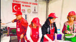 Sirkeci Osman at his stall in Jawahar Lal Nehru stadium. (HT Photo) Sirkeci Osman at his stall in Jawahar Lal Nehru stadium. (HT Photo)