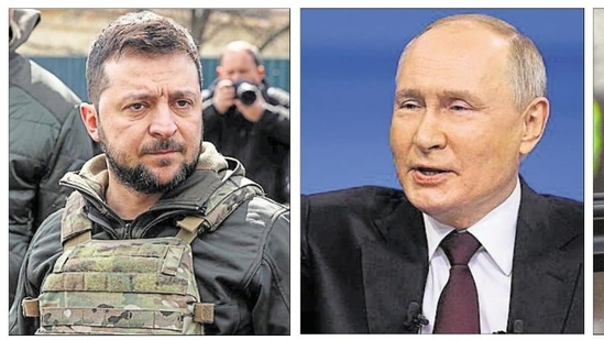 Ukraine’s Volodymyr Zelensky has ruled out elections, saying it is ‘not the time’. The country has been under martial law since Russia invaded in February 2022. President Vladimir Putin — already the longest-serving Russian leader since Joseph Stalin — is expected to stay in power. In Britain, Prime Minister Rishi Sunak will face off with a resurgent Labour Party. (AFP; Reuters; AP) Ukraine’s Volodymyr Zelensky has ruled out elections, saying it is ‘not the time’. The country has been under martial law since Russia invaded in February 2022. President Vladimir Putin — already the longest-serving Russian leader since Joseph Stalin — is expected to stay in power. In Britain, Prime Minister Rishi Sunak will face off with a resurgent Labour Party. (AFP; Reuters; AP)