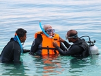 Prime Minister Narendra Modi went snorkelling to explore the undersea life during his recent visit to Laskhadweep islands.(Twitter/@narendramodi) Prime Minister Narendra Modi went snorkelling to explore the undersea life during his recent visit to Laskhadweep islands.(Twitter/@narendramodi)