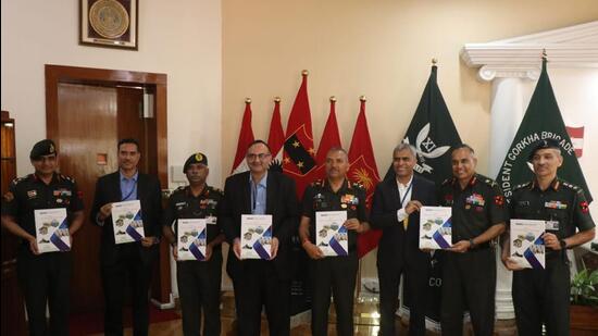 MCCIA launched the third edition of the Defence Manufacturers Directory at Southern Command, Pune, on Wednesday. The directory features 641 MSMEscontributing to the defence domain in Maharashtra with most having bases in Pune district. (HT) MCCIA launched the third edition of the Defence Manufacturers Directory at Southern Command, Pune, on Wednesday. The directory features 641 MSMEscontributing to the defence domain in Maharashtra with most having bases in Pune district. (HT)