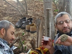 An undated photo released by the Israel Defense Forces shows Muhammed Deif (right), the commander of the Hamas terror group’s military wing. (IDF) An undated photo released by the Israel Defense Forces shows Muhammed Deif (right), the commander of the Hamas terror group’s military wing. (IDF)