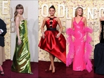 Attention fashionistas! The 81st Golden Globes Awards have officially kicked off with top celebrities including Selena Gomez, Taylor Swift, Margot Robbie, Billie Eilish and more gracing the red carpet. From exquisite gowns to over-the-top beauty looks, this awards season is sure to provide you with a treasure trove of fashion inspiration. Scroll down to see who wore what.(File photo) Attention fashionistas! The 81st Golden Globes Awards have officially kicked off with top celebrities including Selena Gomez, Taylor Swift, Margot Robbie, Billie Eilish and more gracing the red carpet. From exquisite gowns to over-the-top beauty looks, this awards season is sure to provide you with a treasure trove of fashion inspiration. Scroll down to see who wore what.(File photo)