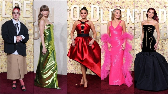 Attention fashionistas! The 81st Golden Globes Awards have officially kicked off with top celebrities including Selena Gomez, Taylor Swift, Margot Robbie, Billie Eilish and more gracing the red carpet.  From exquisite gowns to over-the-top beauty looks, this awards season is sure to provide you with a treasure trove of fashion inspiration. Scroll down to see who wore what.(File photo)