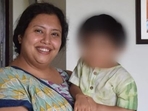Suchana Seth, the 39-year-old chief executive officer of artificial intelligence company Mindful AI Lab, with her son. Suchana Seth, the 39-year-old chief executive officer of artificial intelligence company Mindful AI Lab, with her son.
