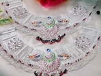 These silver anklets is an offering to Saa Mita from The Agra Sarafa Association. These silver anklets is an offering to Saa Mita from The Agra Sarafa Association.