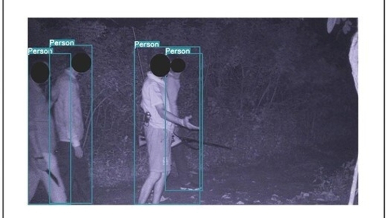 Images captured using TrailGuard AI of poachers and tigers in the same region at Dudhwa Tiger Reserve (The study titled Mitigating human–wildlife conflict and monitoring endangered tigers using a real-time camera-based alert system) Images captured using TrailGuard AI of poachers and tigers in the same region at Dudhwa Tiger Reserve (The study titled Mitigating human–wildlife conflict and monitoring endangered tigers using a real-time camera-based alert system)